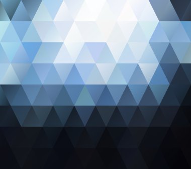 Mavi beyaz mozaik renkli, yaratıcı tasarım şablonları