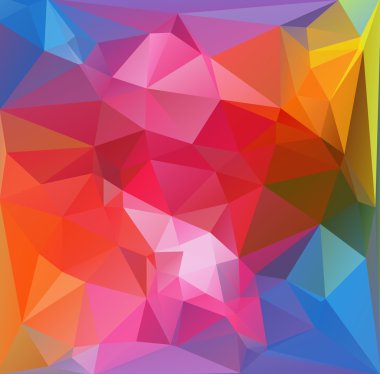 Renkli mozaik arka plan, vektör çizim, yaratıcı iş tasarım şablonları çokgen