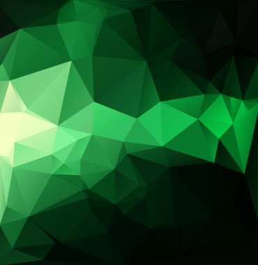 Açık poligon mozaik renkli vektör çizim, yaratıcı iş tasarım şablonları