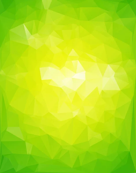 Fondo de mosaico poligonal blanco verde, ilustración vectorial, plantillas creativas de diseño de negocios — Vector de stock