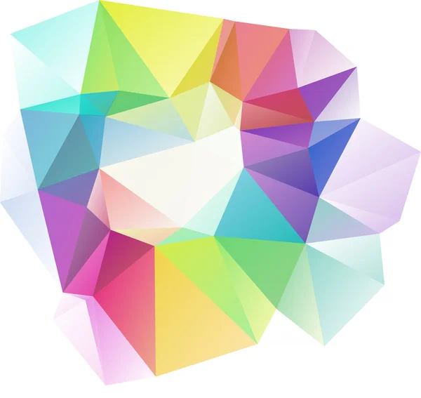カラフルな多角形モザイク背景、ベクトル図では、創造的なビジネスのデザイン テンプレート — ストックベクタ