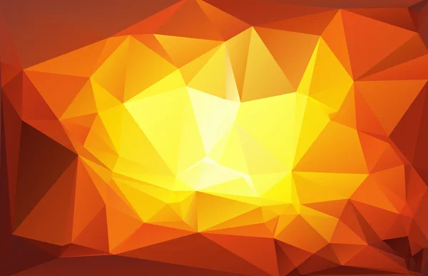 Orange bakgrund är vit månghörnigt mosaik, vektor illustration, Creative Business designmallar — Stock vektor