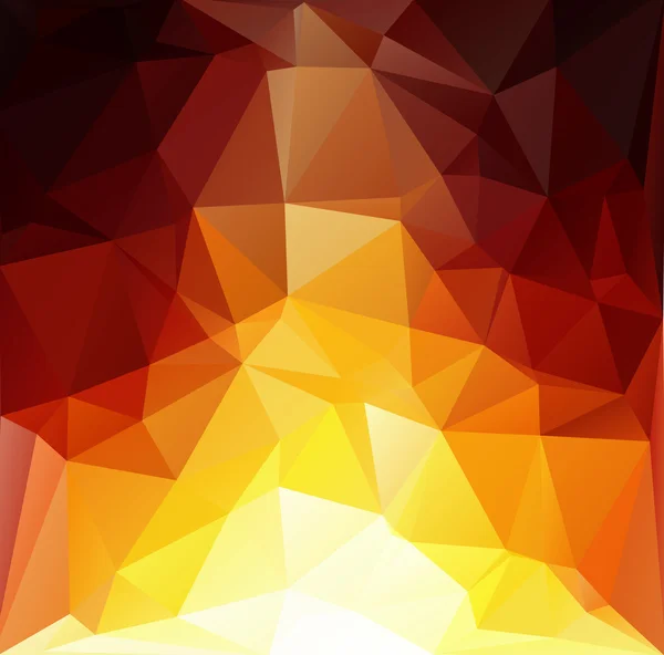 Orange weiße polygonale Mosaik-Hintergrund, Vektorillustration, kreative Business-Design-Vorlagen — Stockvektor