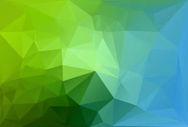 蓝绿色多边形马赛克背景，矢量插画，创意业务设计模板 — 图库矢量图片