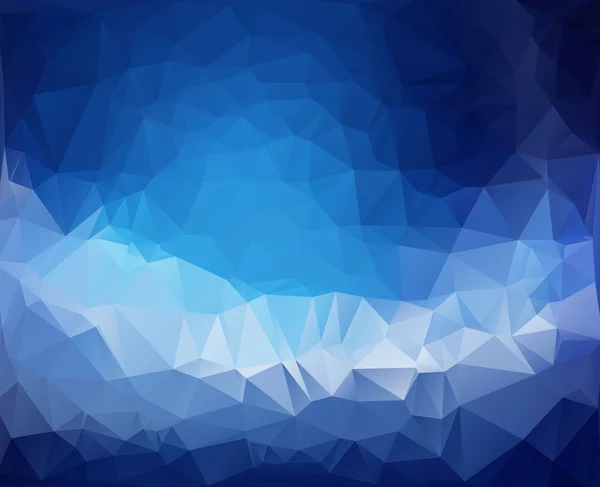 Fundo azul branco do mosaico poligonal, ilustração vetorial, modelos de design de negócios criativos — Vetor de Stock