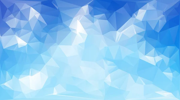 青白多角形モザイク背景,ベクターイラスト,クリエイティブビジネスデザインテンプレート — ストックベクタ