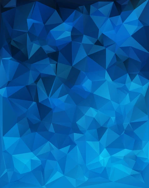 Fondo de mosaico poligonal negro azul, ilustración vectorial, plantillas creativas de diseño de negocios — Archivo Imágenes Vectoriales