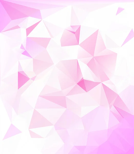 Pink White Polygonal Mosaic Fundo, Ilustração vetorial, Modelos de design de negócios criativos — Vetor de Stock