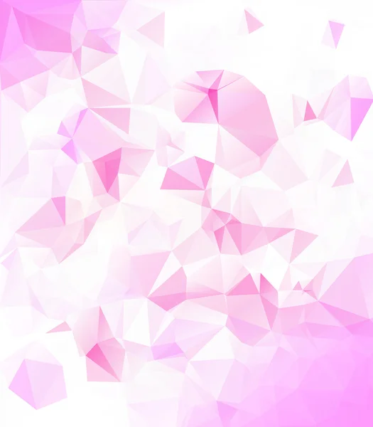 Pink White Polygonal Mosaic Fundo, Ilustração vetorial, Modelos de design de negócios criativos — Vetor de Stock