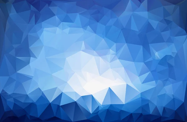 Bleu Blanc Polygonale Mosaïque Arrière-plan, Illustration vectorielle, Modèles de conception d'entreprise créative — Image vectorielle