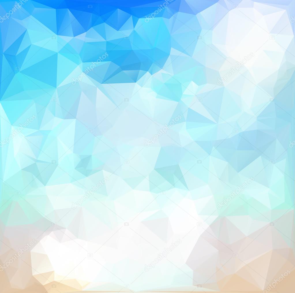 Blue White  Polygonal Mosaic Background, Vector illustration,  Creative  Business Design Templates