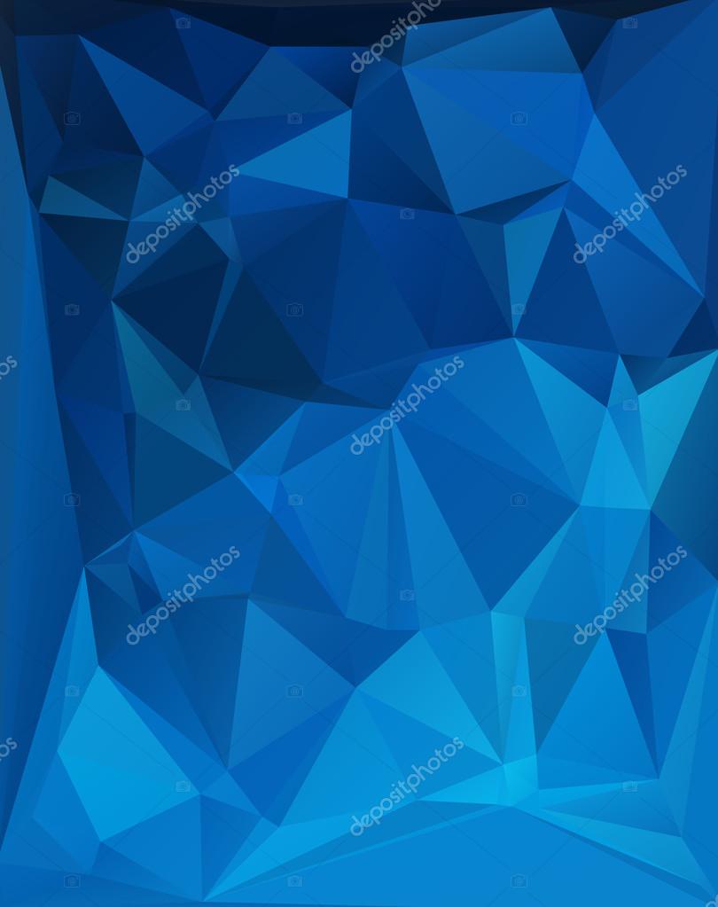 Blue Black Polygonal Mosaic Background, Vector illustration,  Creative  Business Design Templates