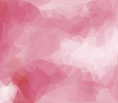 Pembe Beyaz poligonal mozaik arka plan, vektör çizim, yaratıcı iş tasarım şablonları