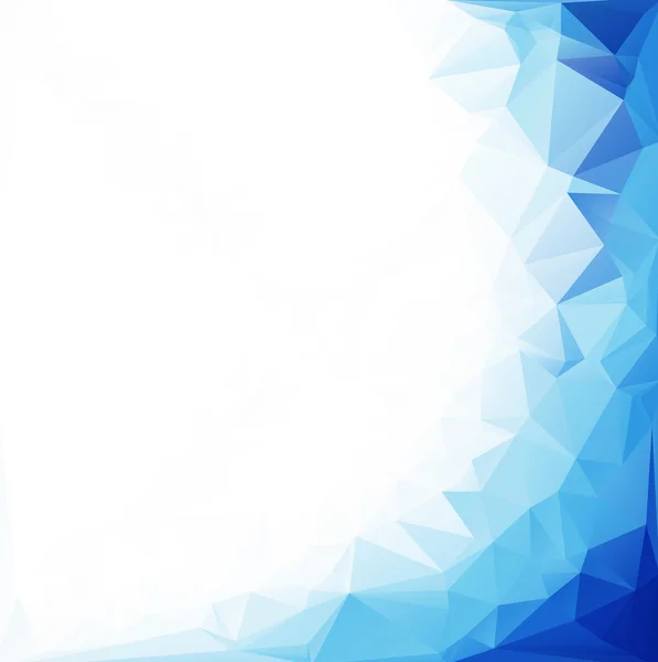 Fondo de mosaico poligonal blanco azul, ilustración vectorial, plantillas creativas de diseño empresarial — Vector de stock