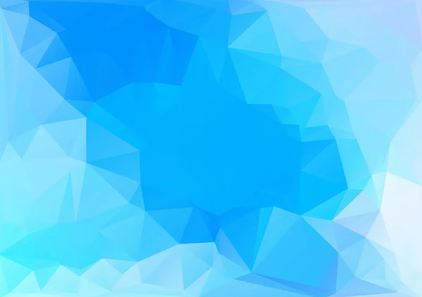 Blue Light Polygonal Mosaic Background, Vector illustration,  Creative  Business Design Templates — Stok Vektör