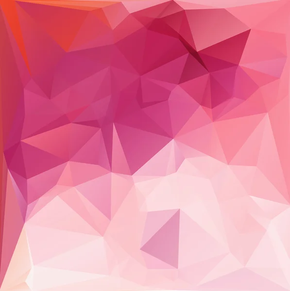 Fondo de mosaico poligonal blanco rosado, ilustración vectorial, plantillas creativas de diseño de negocios — Vector de stock