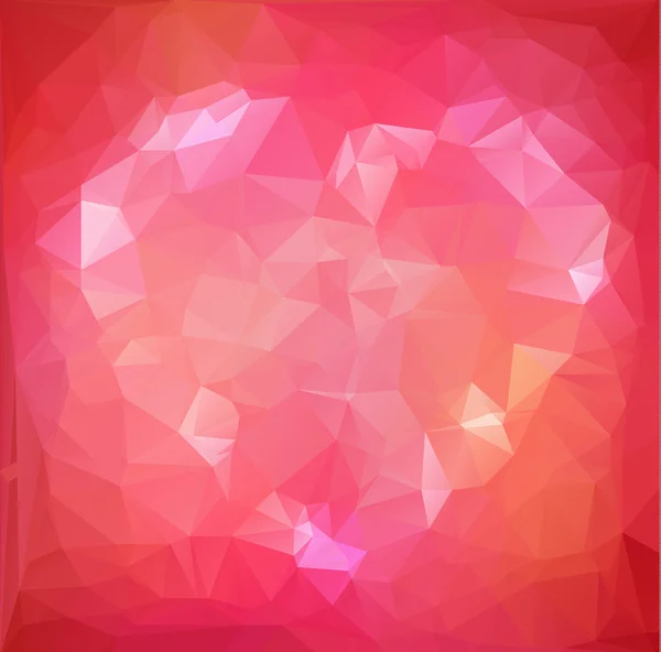 Red Heart Polygonal Mosaic Background, Vector illustration,  Creative  Business Design Templates — Wektor stockowy