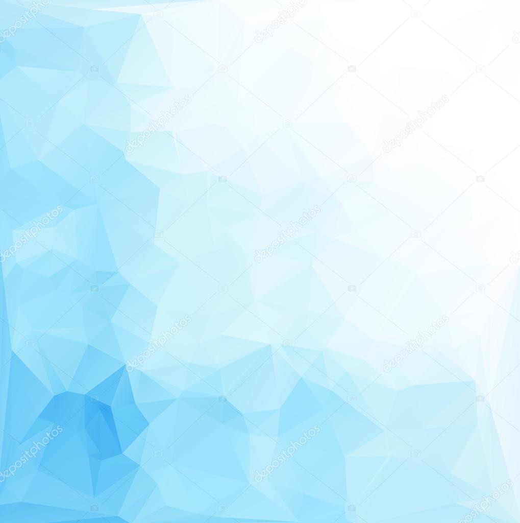 Blue Light Polygonal Mosaic Background, Vector illustration,  Creative  Business Design Templates