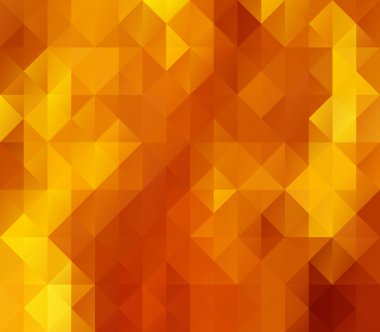 Orange Seamless Mosaic Background, Vector illustration,  Creative  Business Design Templates
