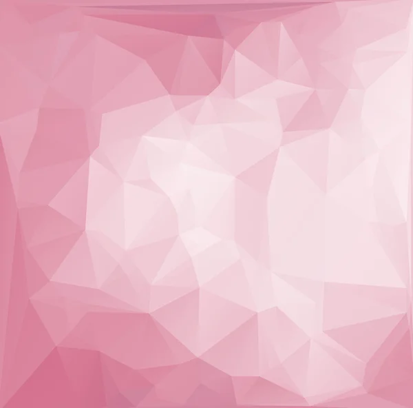 Fondo de mosaico poligonal blanco rosado, ilustración vectorial, plantillas creativas de diseño de negocios — Vector de stock