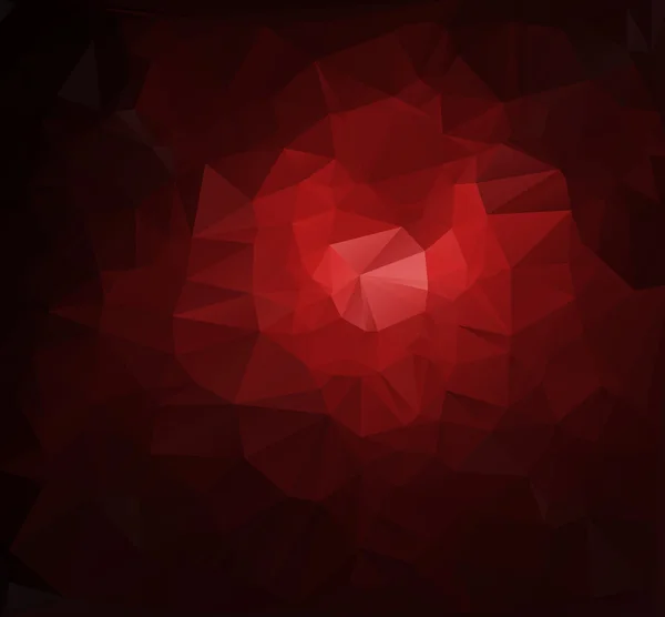 Červená polygonální mozaika pozadí, vektorové ilustrace, kreativní Design šablony obchodních — Stockový vektor
