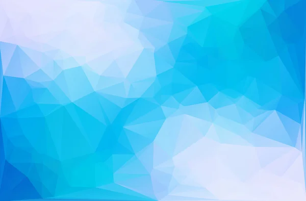 Sfondo mosaico poligonale bianco blu, Modelli di business design creativo — Vettoriale Stock