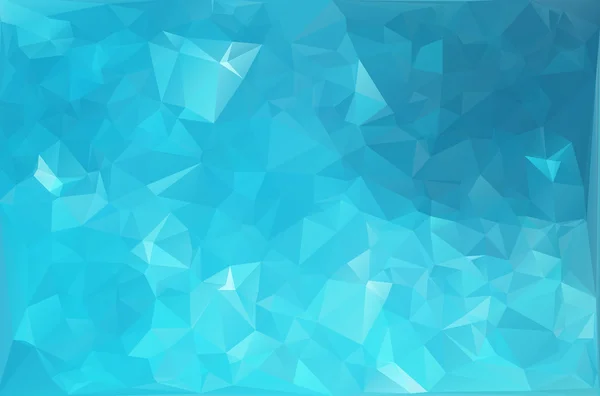 Blue Water Polygonal Mosaic Background, Creative  Business Design Templates — Stock vektor