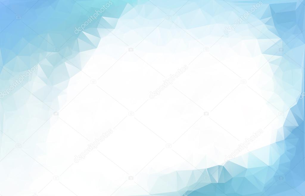 Blue White  Polygonal Mosaic Background, Vector illustration,  Creative  Business Design Templates