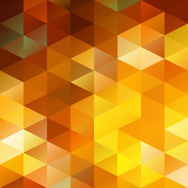 Yellow Bright Mosaic Background, Creative  Business Design Templates