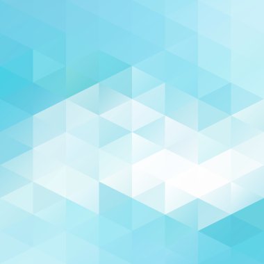 Blue White Mosaic Background, Creative  Business Design Templates