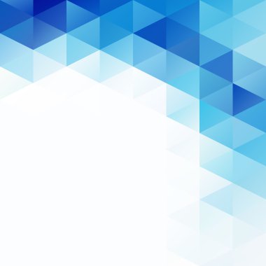 Blue White Mosaic Background, Creative  Business Design Templates