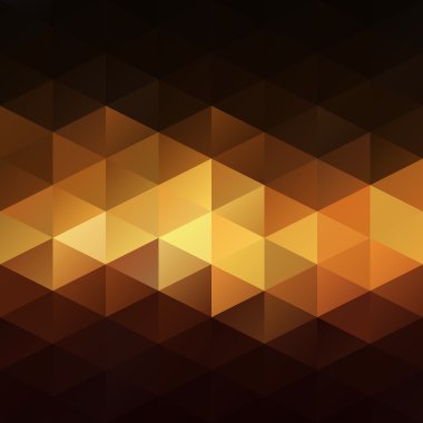 Orange Wave Mosaic Background, Creative  Business Design Templates