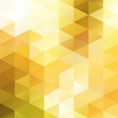 Yellow Bright Mosaic Background, Creative  Business Design Templates