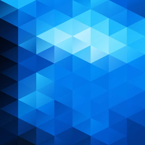 Blau-weißer Mosaik-Hintergrund, kreative Business-Design-Vorlagen — Stockvektor