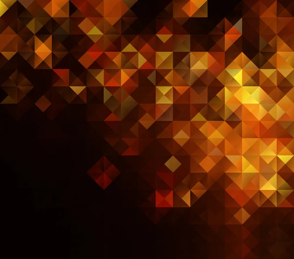 Arancione blocco griglia mosaico sfondo, Modelli di design creativo — Vettoriale Stock