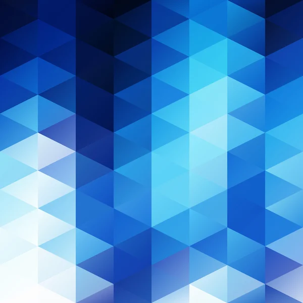 Fondo azul blanco brillante mosaico, plantillas de diseño creativo — Vector de stock