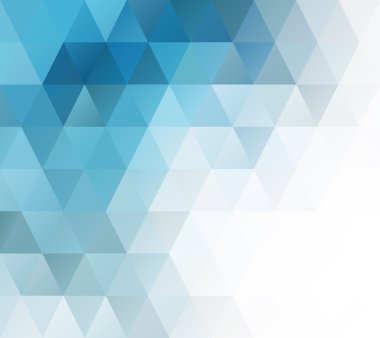 Mavi parlak mozaik renkli, yaratıcı tasarım şablonları