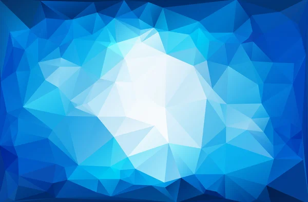 Blå Vit Polygonal Mosaik Bakgrund, Vektor illustration, Creative Business Design Mallar — Stock vektor