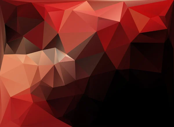 Sfondo mosaico poligonale bianco rosso, Illustrazione vettoriale, Modelli di business design creativo — Vettoriale Stock