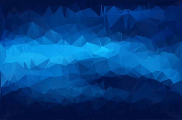 Blaulicht polygonalen Mosaik-Hintergrund, Vektorillustration, kreative Business-Design-Vorlagen — Stockvektor