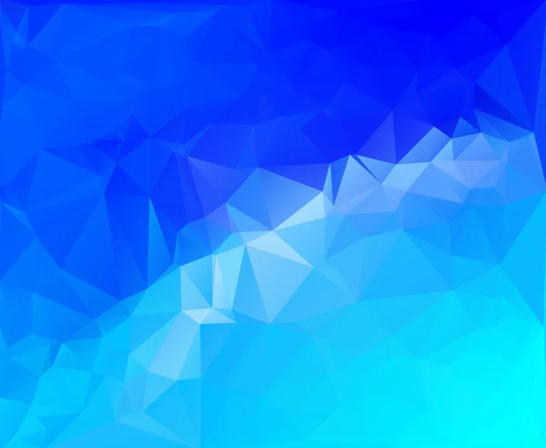 Bleu Blanc Polygonale Mosaïque Arrière-plan, Illustration vectorielle, Modèles de conception d'entreprise créative — Image vectorielle