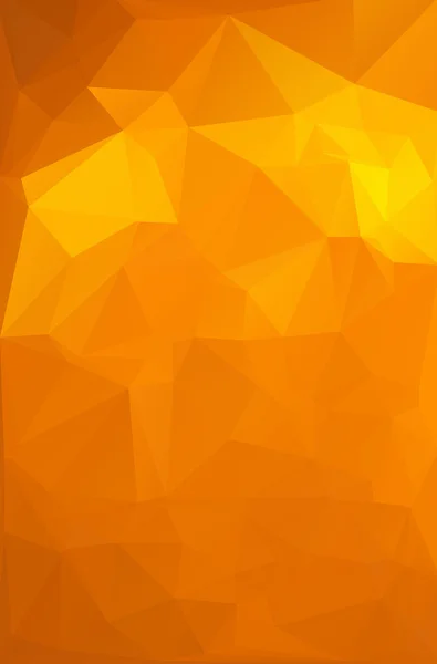 Orange polygonaler Mosaikhintergrund, Vektorillustration, kreative Geschäftsdesign-Vorlagen — Stockvektor