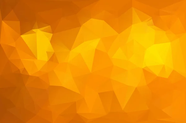 Orange Polygonal Mosaic Background, Vector illustration,  Creative  Business Design Templates — Stok Vektör