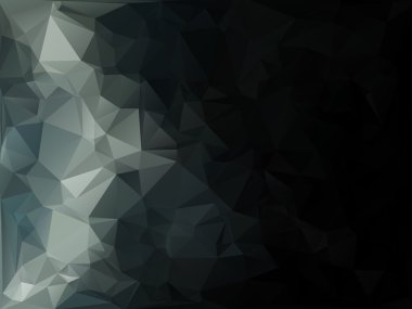 Gray White Polygonal Mosaic Background, Creative  Business Design Templates