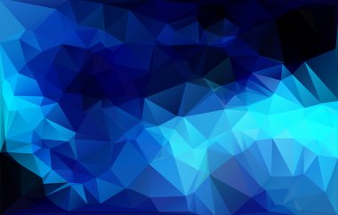 mavi çokgen mozaik arkaplan, yaratıcı tasarım şablonları