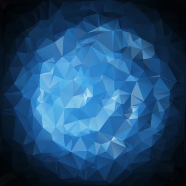 mavi çokgen mozaik arkaplan, yaratıcı tasarım şablonları