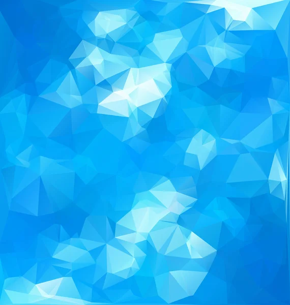 Mavi çokgen mozaik arkaplan, yaratıcı tasarım şablonları — Stok Vektör