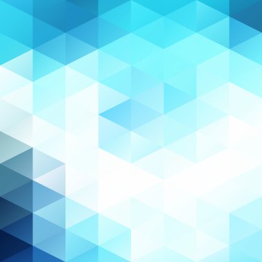 Mavi parlak mozaik renkli, yaratıcı tasarım şablonları