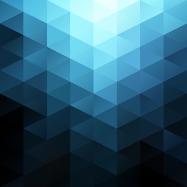 Mavi parlak mozaik renkli, yaratıcı tasarım şablonları