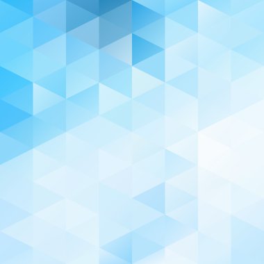 Mavi beyaz parlak mozaik renkli, yaratıcı tasarım şablonları